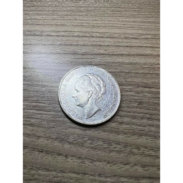 Koin kuno 2.5G Wilhelmina 1932 Ned Indie #709