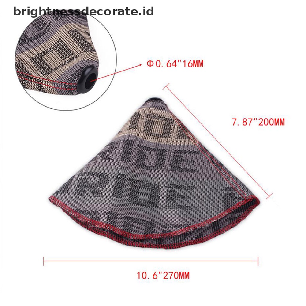 [Birth] Bride Racing Hyper Kain Shift Knob Shifter Boot Cover MT/AT Jahitan Untuk Honda [ID]