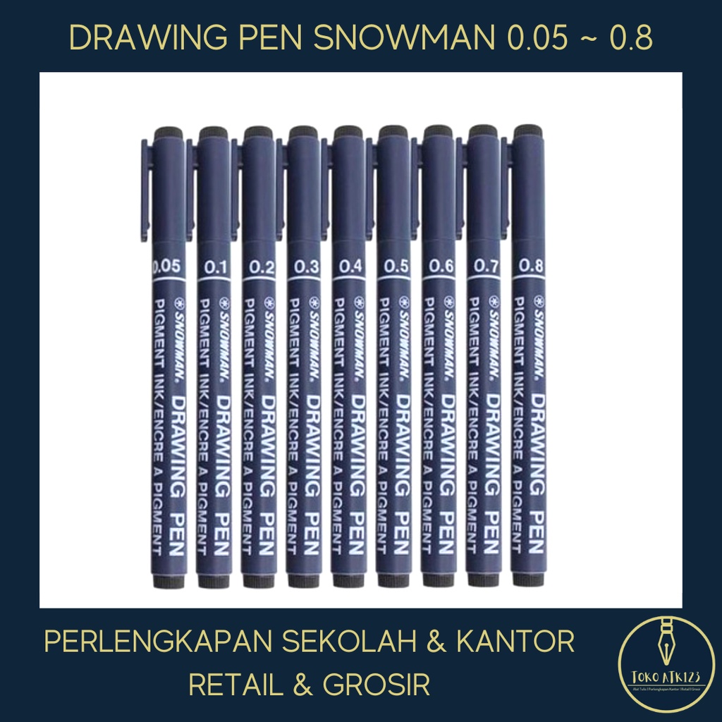 Drawing Pen Snowman