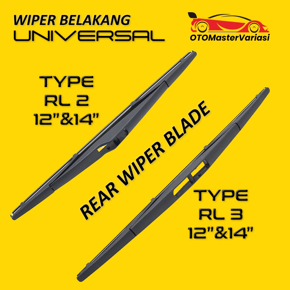 Wiper Belakang Honda Jazz Rear Wiper Blade 14 inch Type Rock Lock 3