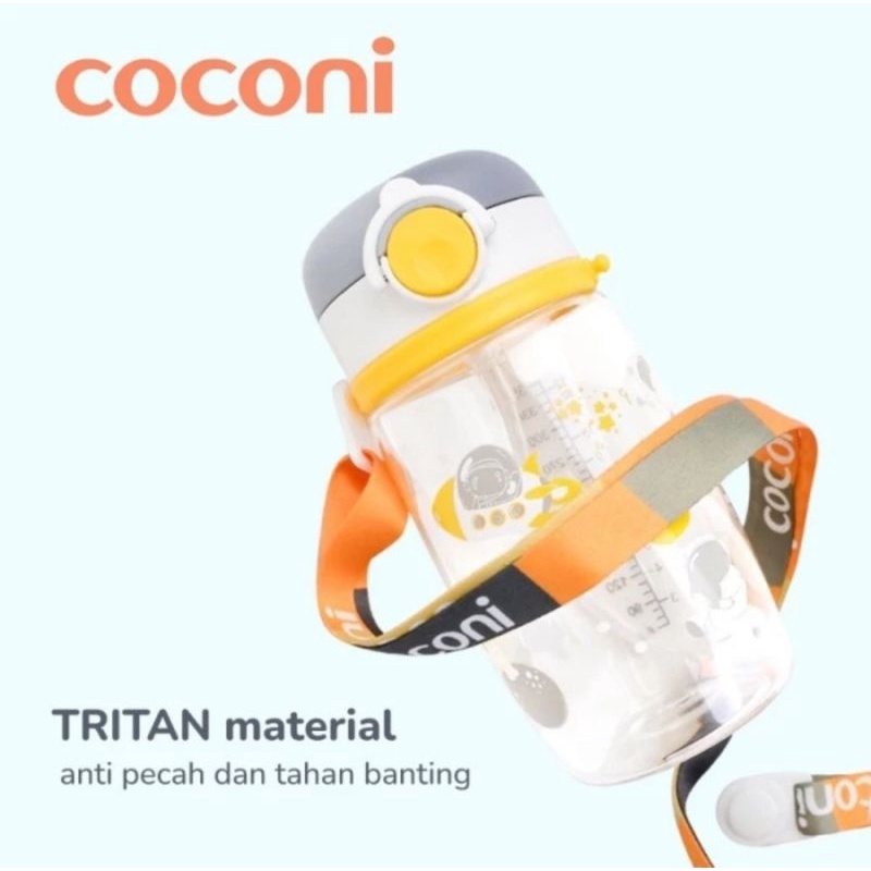 COCONI Tritan Sippy Cup with Strap 350ml / Botol Minum Anak