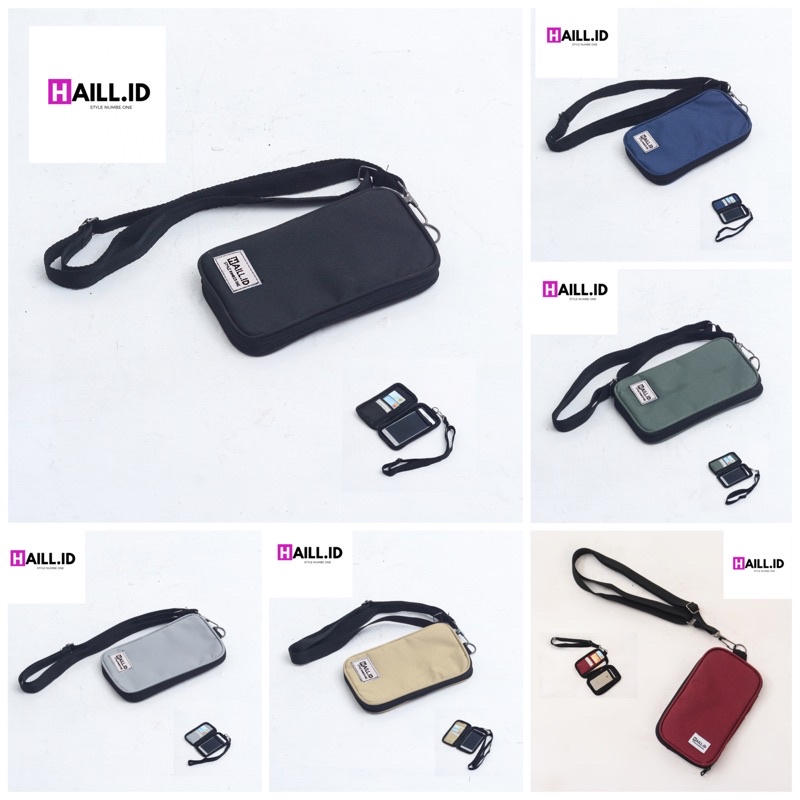 Tas Selempang Hp Pria Wanita Hanging phone Gantung Kartu Original  - Haill.id