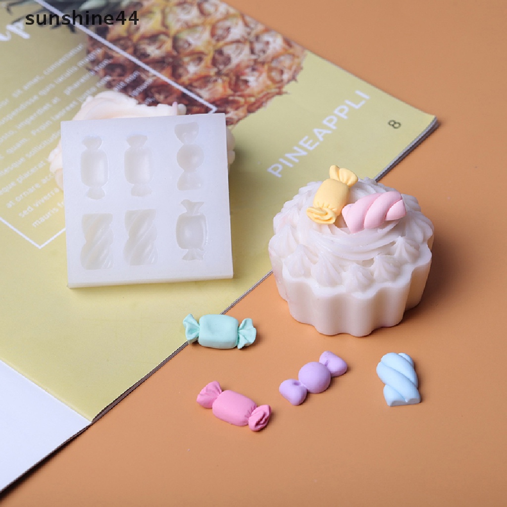 Sunshine Permen Bentuk Silikon Sugarcraft Cetakan Resin Tools Cupcake Baking Mold Dekorasi.