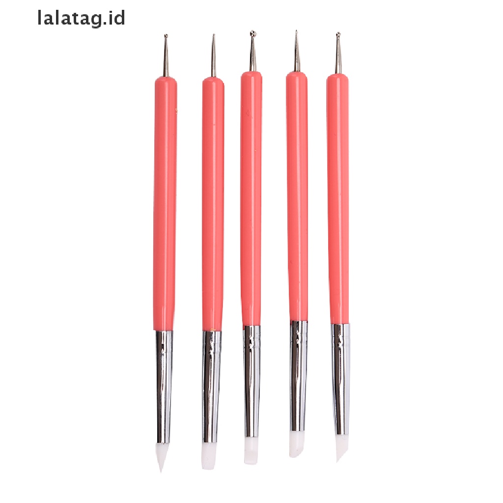 [lalatag] 5pcs/set 2arah Tembikar Clay Ball Tools DIY Sculpg Polymer Modelling Craft [ID]