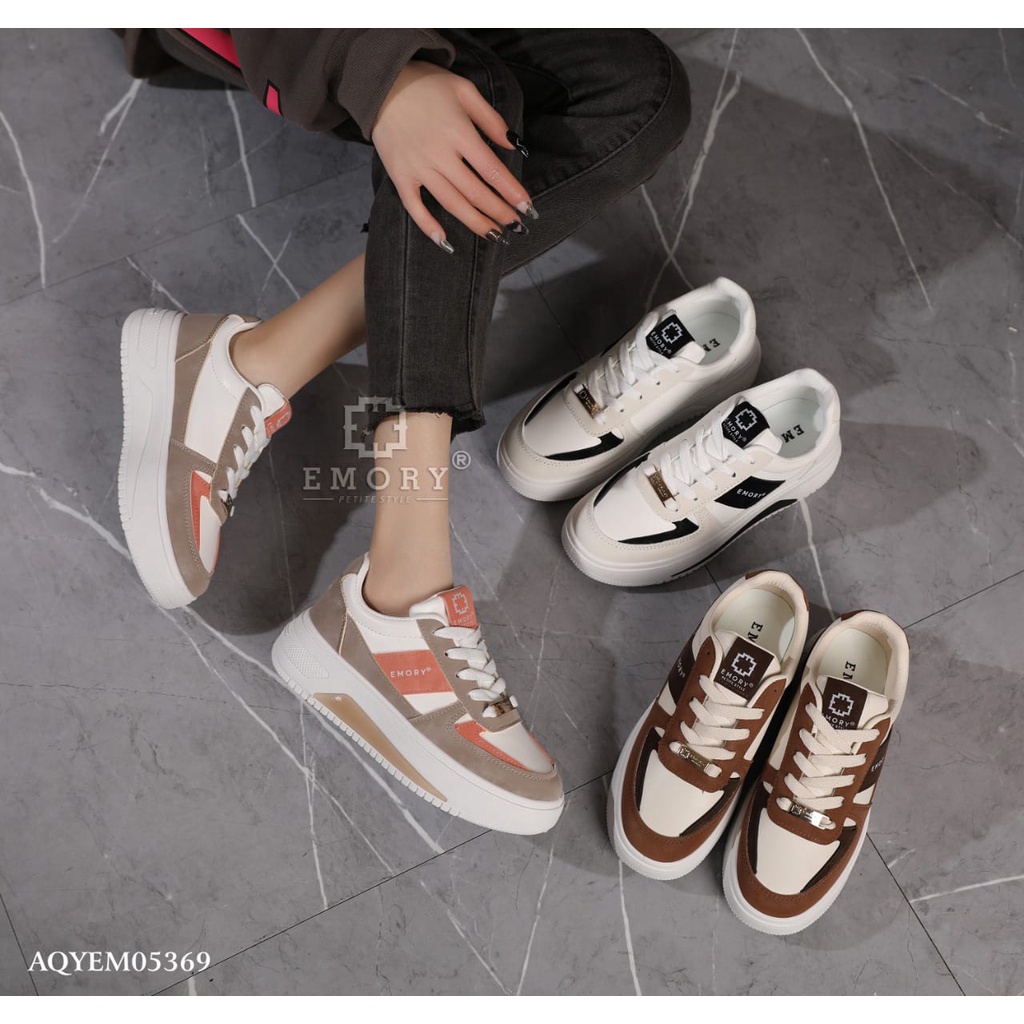 SEPATU SNEAKERS WANITA EMORYSTYLE Armeya #Snexmory AQYEMO 5369 MB