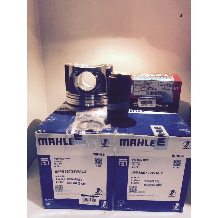 piston set dmax 2012 4JK1 plus ring piston dmax 2012 riken jepang