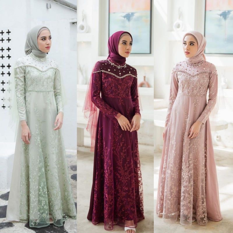 COUPLE GAMIS KOKO LEBARAN PASANGAN SARIMBIT 2023 GAMIS BRUKAT BROKAT WANITA GAMIS PESTA LEBARAN KONDANGAN GAMIS MUSLIMAH TERBARU 2023 GAMIS MAXI