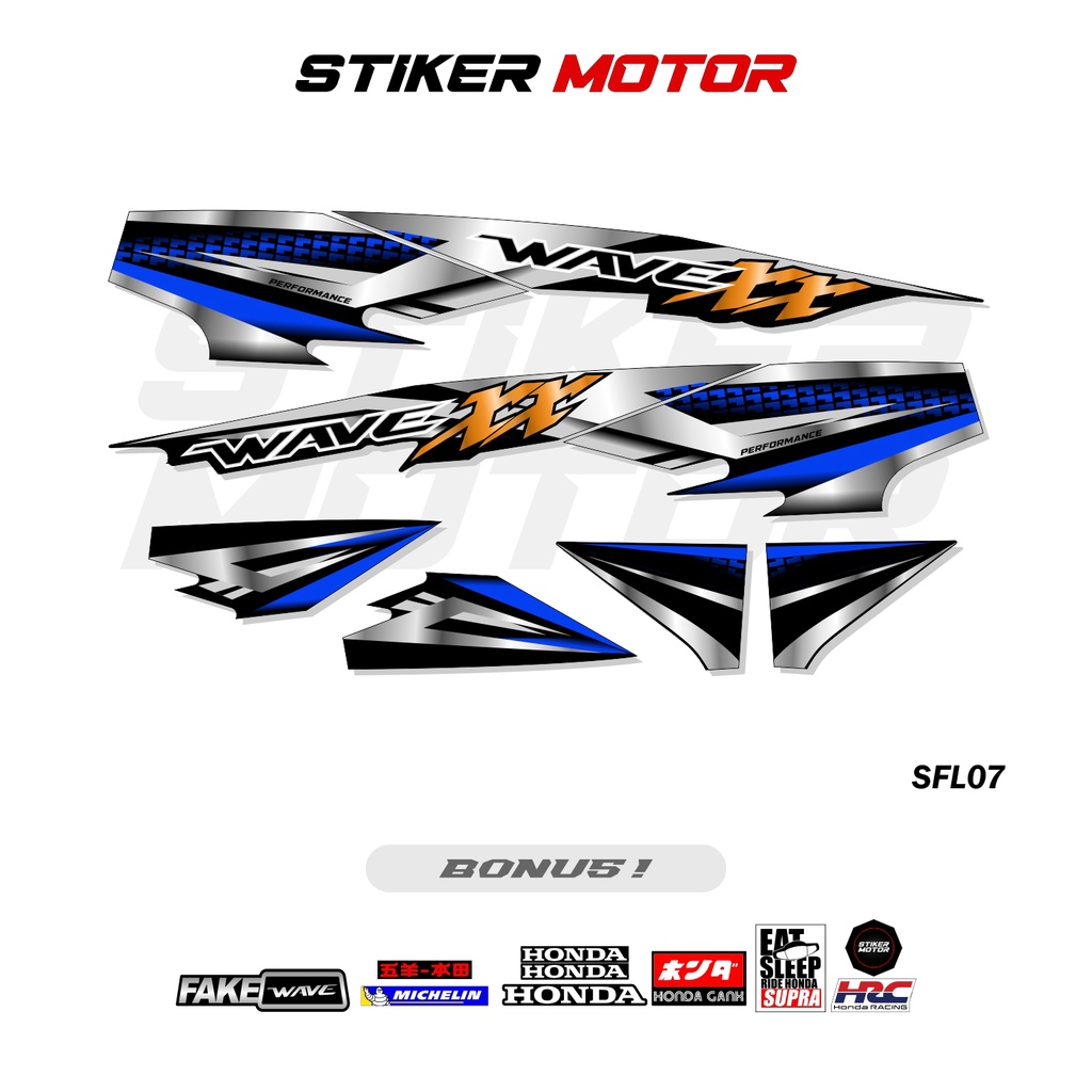 STICKER STRIPING VARIASI WAVE XX LAMA VARIASI STIKER SUPRA XX 2002 STICKER DECAL SUPRA X 2003 2004 2
