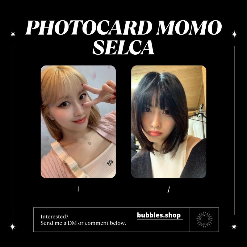 PHOTOCARD UNOFFICIAL MOMO TWICE SELCA