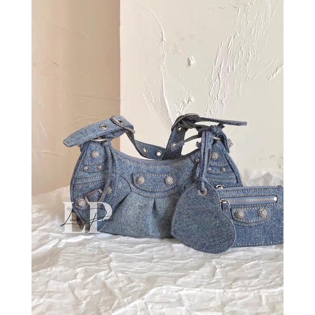 Pixié Dust | Cagole Denim Blue Rhinestone