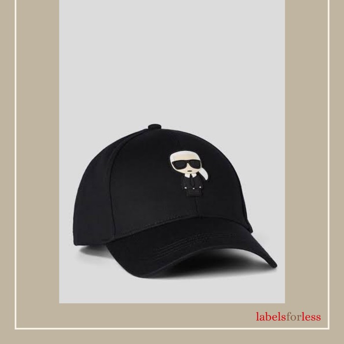 Topi Karl Lagerfeld K/Ikonik Cap - Black