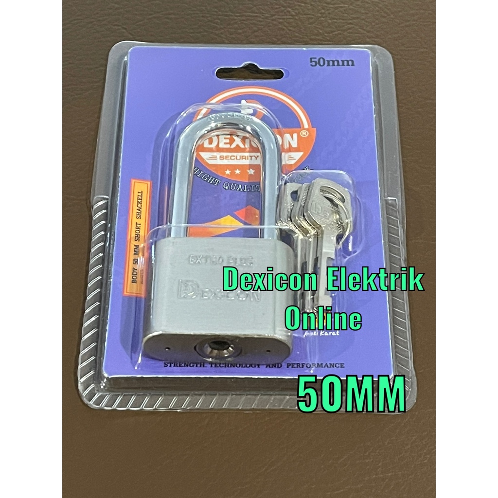 Gembok Merk Dexicon / LONG /Gembok Anti maling / Padlock /Gembok Stainless anti karat/gembok anti cut/Jual gembok murah/grosir gembok