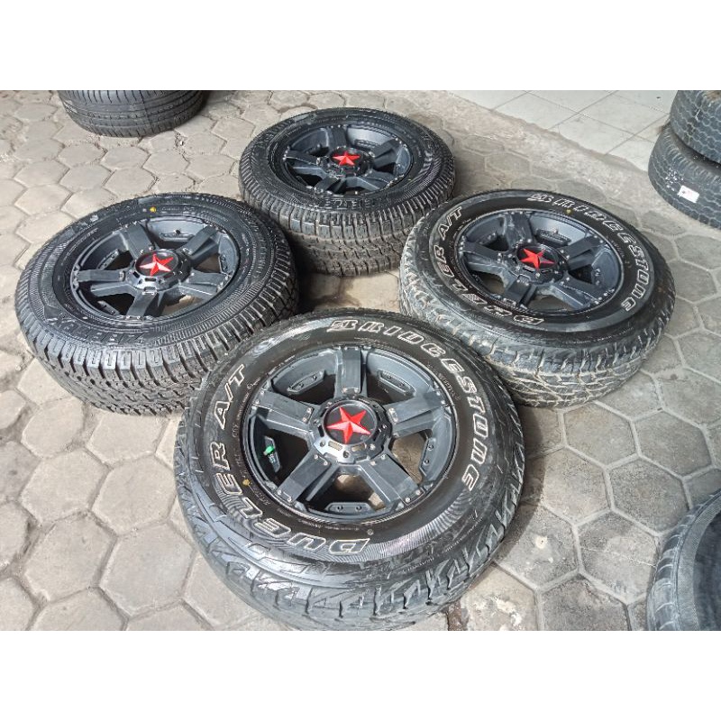 pelek second Rasta ring  17 lebar 9 et 25 pcd 6x139 + ban 265 70 R17