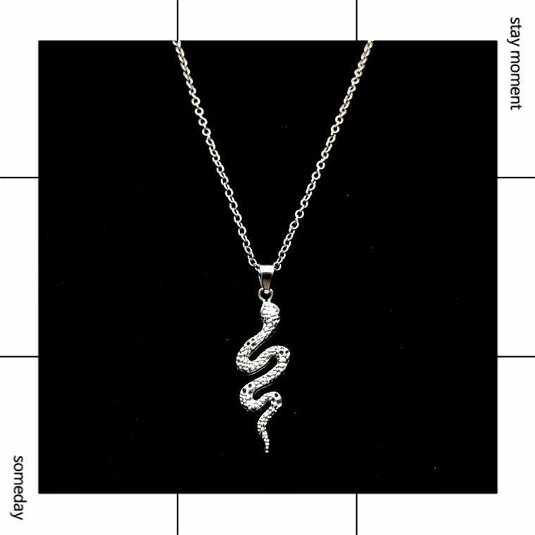 [Spirit Snake Series] Kalung Ular Aksesoris Kepribadian Retro Punk Gelap