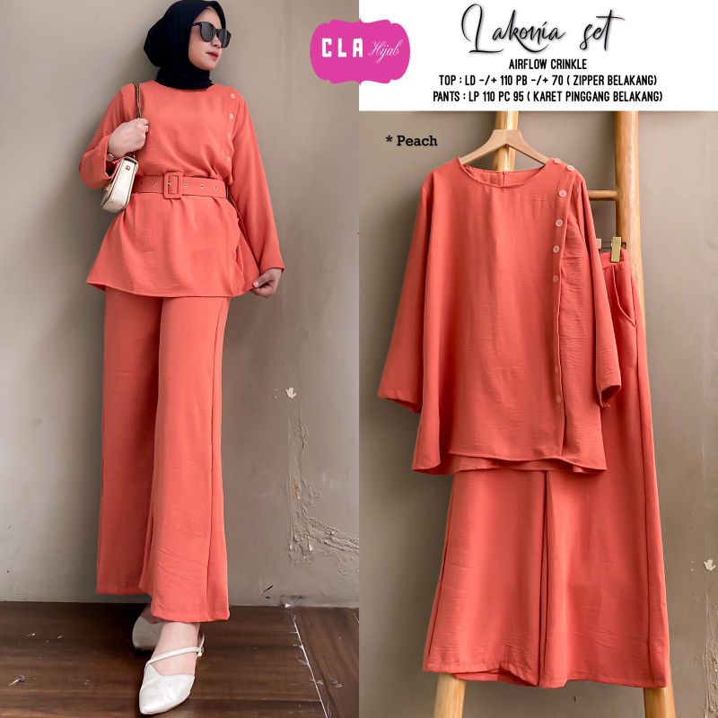 Lakonia Set Atasan dan Celana Panjang by Cla Hijab