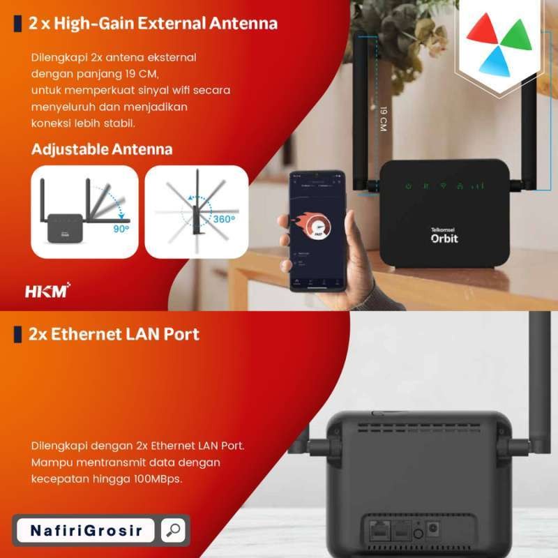 Telkomsel Orbit Star N1 Modem Wifi 4G High Speed FREE KUOTA 150GB