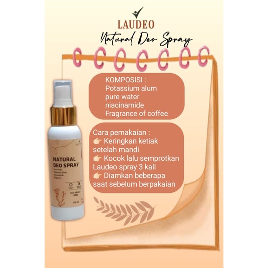 LAUDEO/natural DEO spray