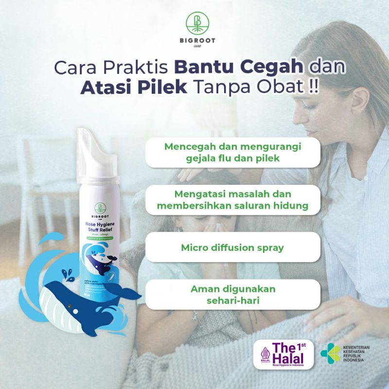 BIGROOT Nose Hygiene Stuff Relief 50ml | Anak &amp; Dewasa