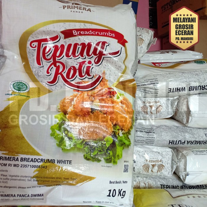 

PRIMERA PANKO WHITE 10 KG TEPUNG ROTI PANIR