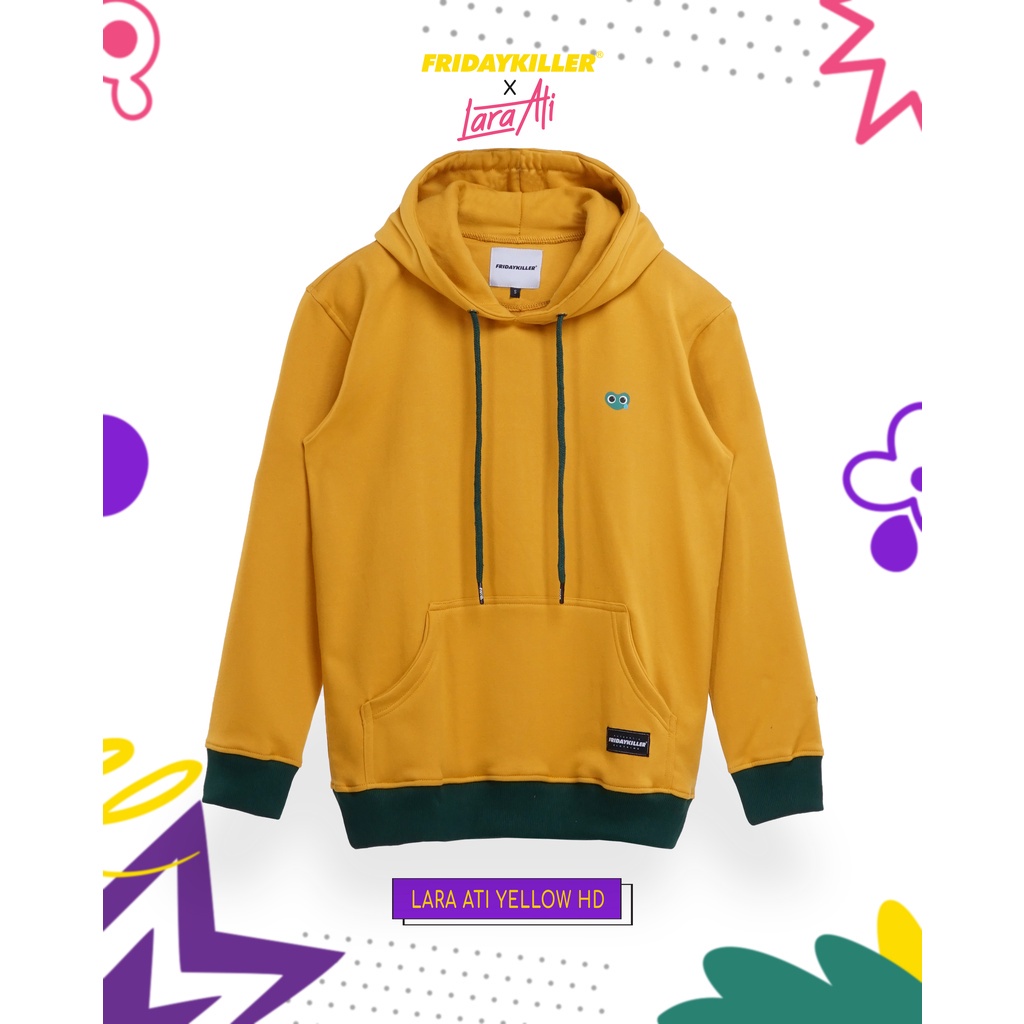 JAKET HOODIE SPECIAL FRIDAY KILLER X LARA ATI | LARA ATI YELLOW HOODIE