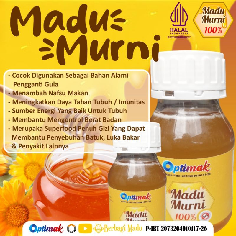 

BISA COD Madu Asli Murni 100% By Optimak