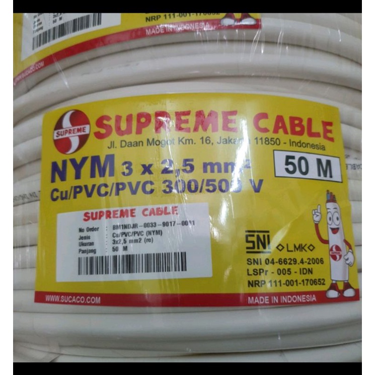 KABEL NYM 3X2,5 SUPREME 50M