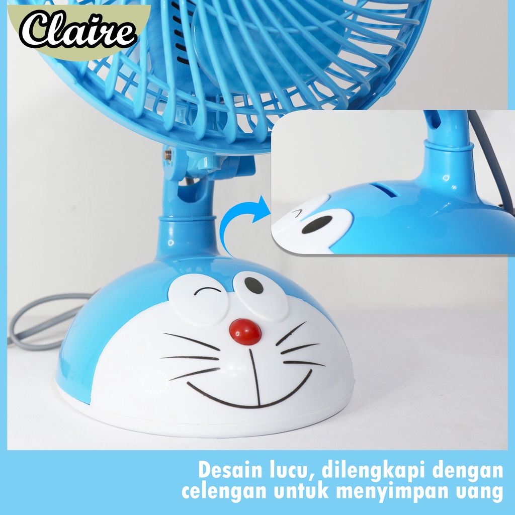 KIPAS ANGIN MEJA KARAKTER DORAEMON / KIPAS ANGIN TERBARU / KIPAS ANGIN SERBAGUNA