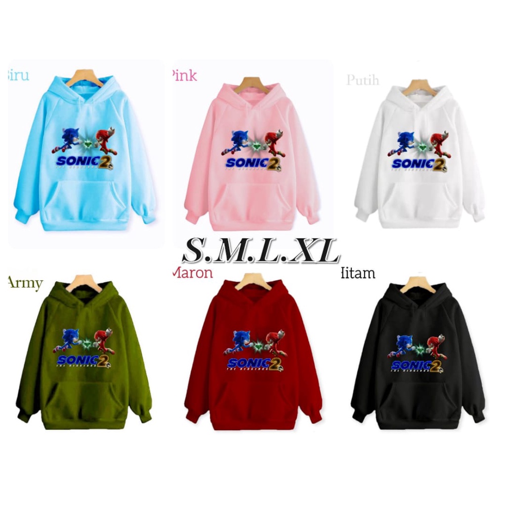 Hzl_outfit Sweater Hoodie Sonic Vs Sonic Hoodie Anak Anak