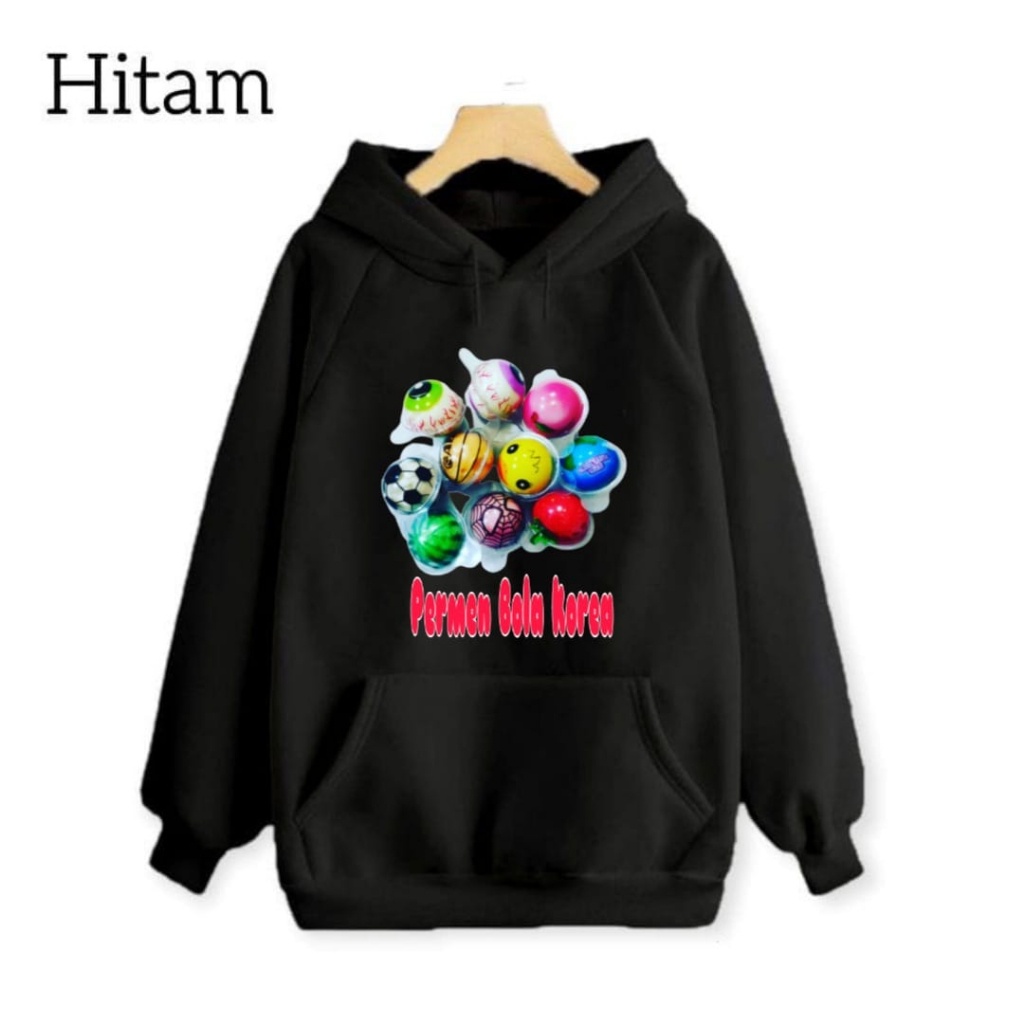 Hzl_outfit Hoodie Sweater Anak Permen Bola Korea/Hoodie Anak Anak (BAYAR COD)