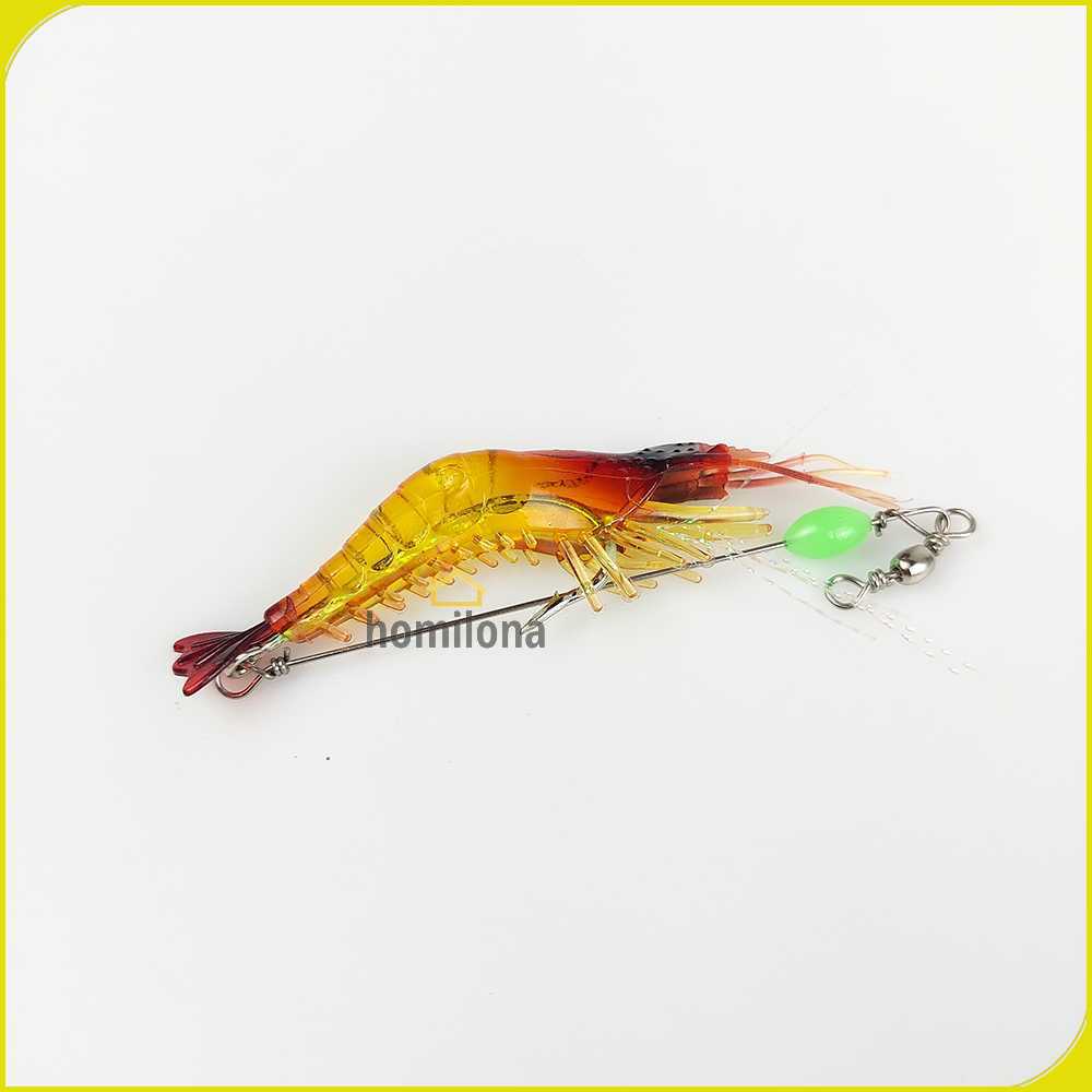 WDAIREN Umpan Pancing Udang Kecil Luminous Shrimp Soft Bait Lure