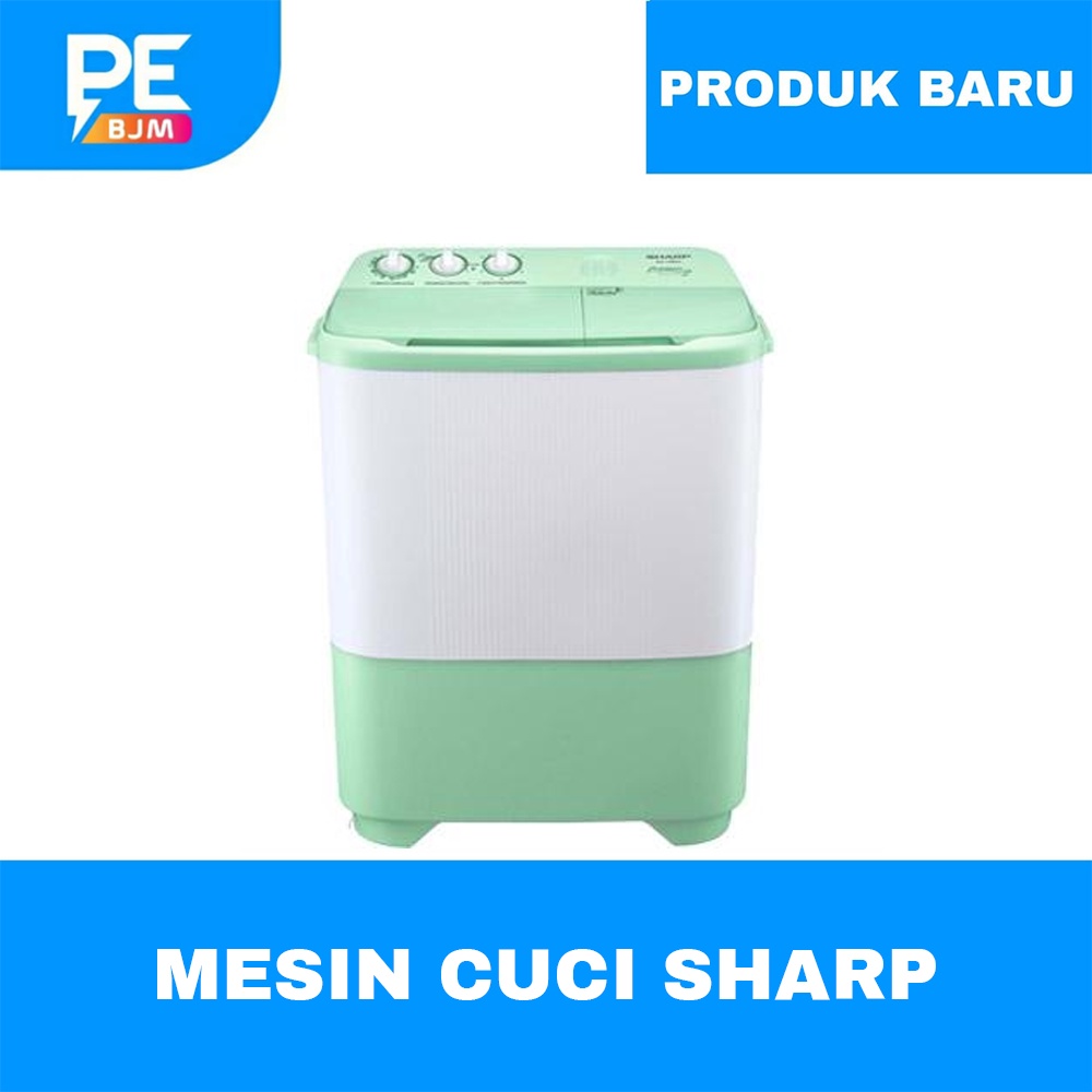 MESIN CUCI SHARP 2 TABUNG 7.5 KG 7,5 KG ES-T89SJ-GR HIJAB SERIES