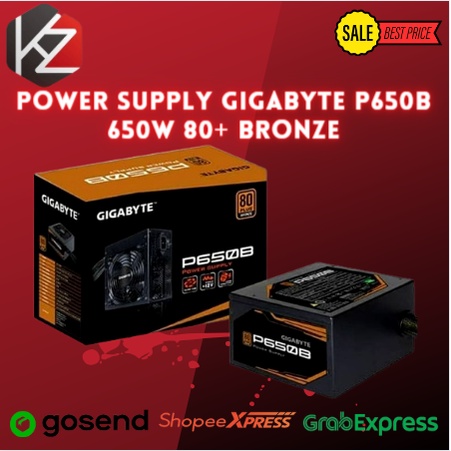 Power Supply GIGABYTE P650B 650W 80+ BRONZE