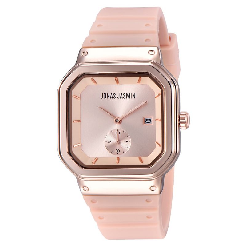 JAM TANGAN FASHION WANITA JONAS JASMIN JJ-2205L KARET ORIGINAL
