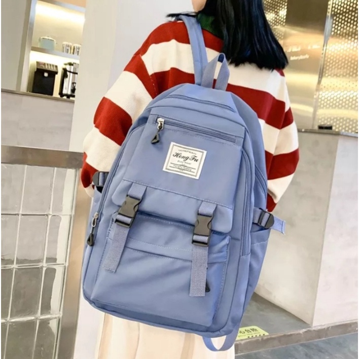 PTM - Tas ransel anak perempuan-tas fashion Korea-tas punggung my bag polos