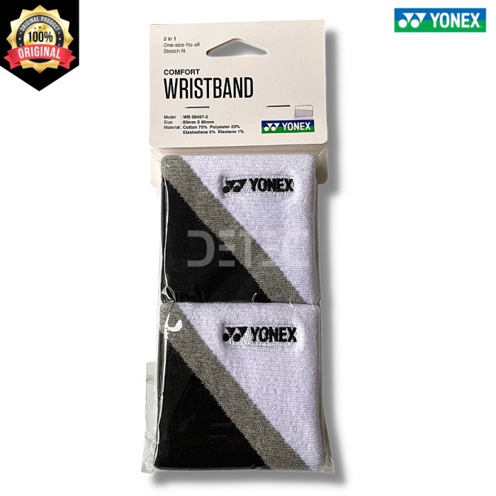Wristband Yonex Wristband Wb08497-2 - Black White 2In1