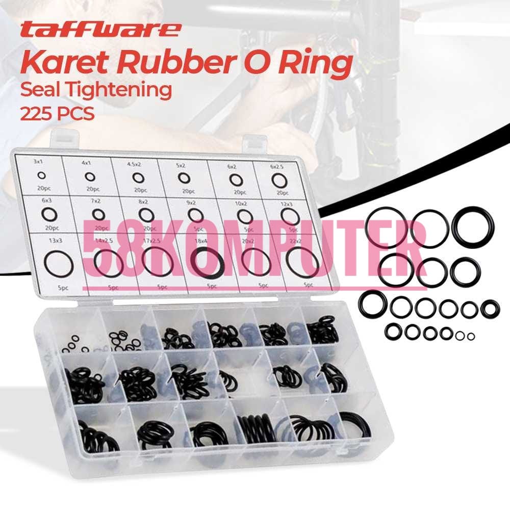 270PCS Universal Karet Rubber O Ring Seal Tightening Karet Ruber Tebal Seal Kit Set Rubber Karet Sil Senapan Angin Anti Bocor Perekat Perkakas Dongkrak Kran Air Blender Karet Seal Tutup Oli Tangki Bensin Mobil Klep Cincin Karet O Set Oring Seal Box