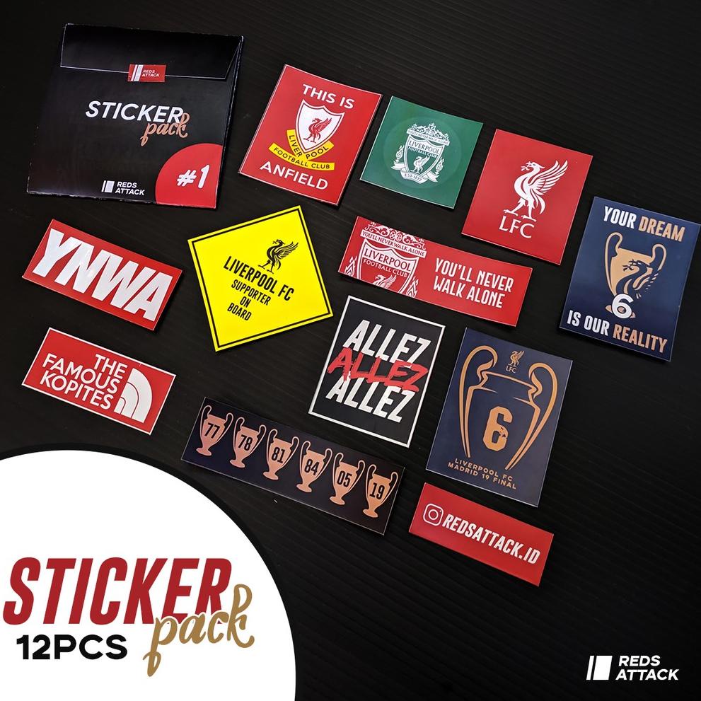 

[COD WU96] STICKER PACK Liverpool / YNWA 12pcs Stiker Vinyl Anti Air 9fh8o