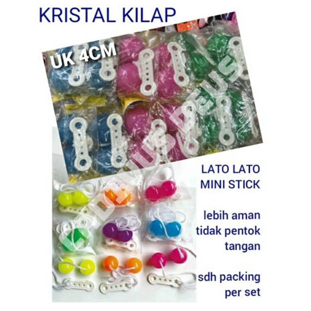 LATO LATO - LATTO - uk 4CM - WARNA - NYALA GLOW IN THE DARK - MAINAN JADUL