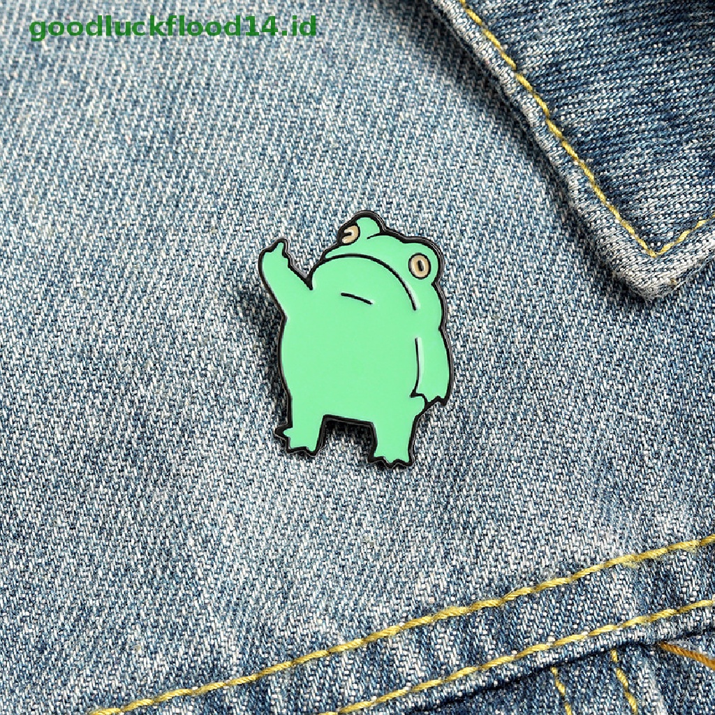 [GOOGFOUR] Enamel Pin Kodok Bros Kerah Pin Untuk Wanita Baju Lencana Untuk Ransel [TOP]