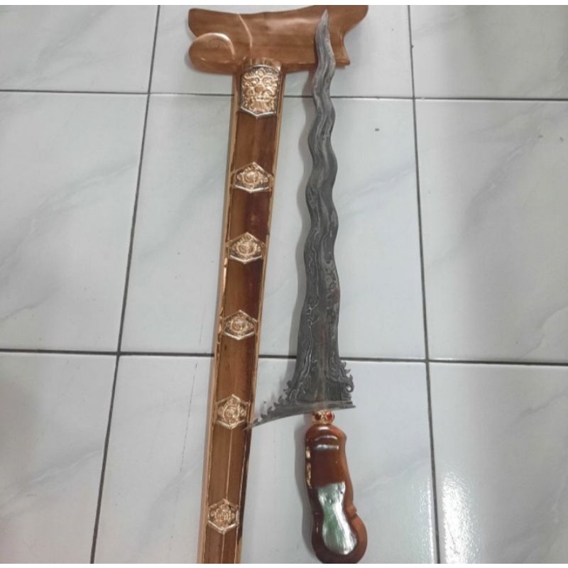 Keris Bali Luk 11 Panjang 55cm Tebal Besar Langka Istimewa