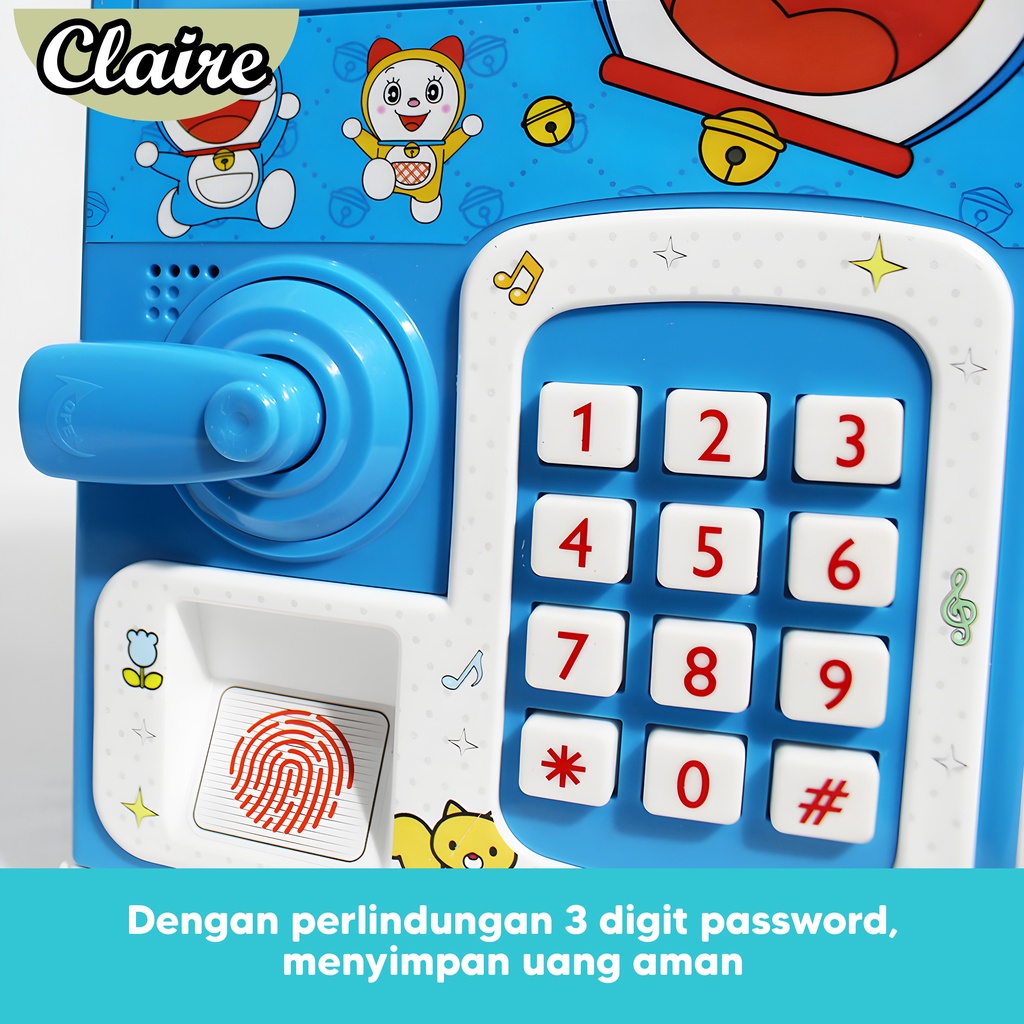 Money Safe Box Karakter / Celengan Anak ATM mini