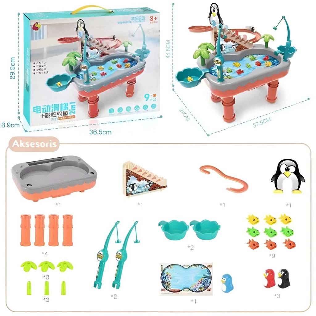 Fishing Game Penguin | Mainan Pancingan Anak | Mainan Pancing Ikan Besar | Mainan Anak Cowok 5 Tahun