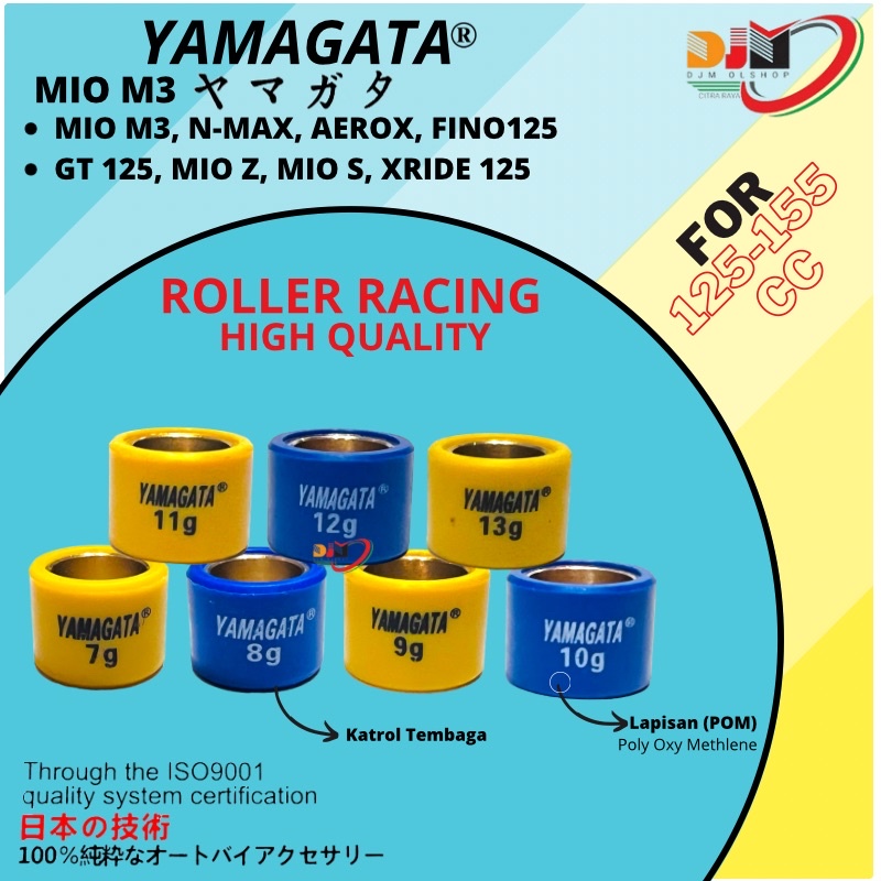 Djmolshop - Roller Racing Yamagata Original N-MAX, XEON-RC, MIO-M3, (8gr _13gr)