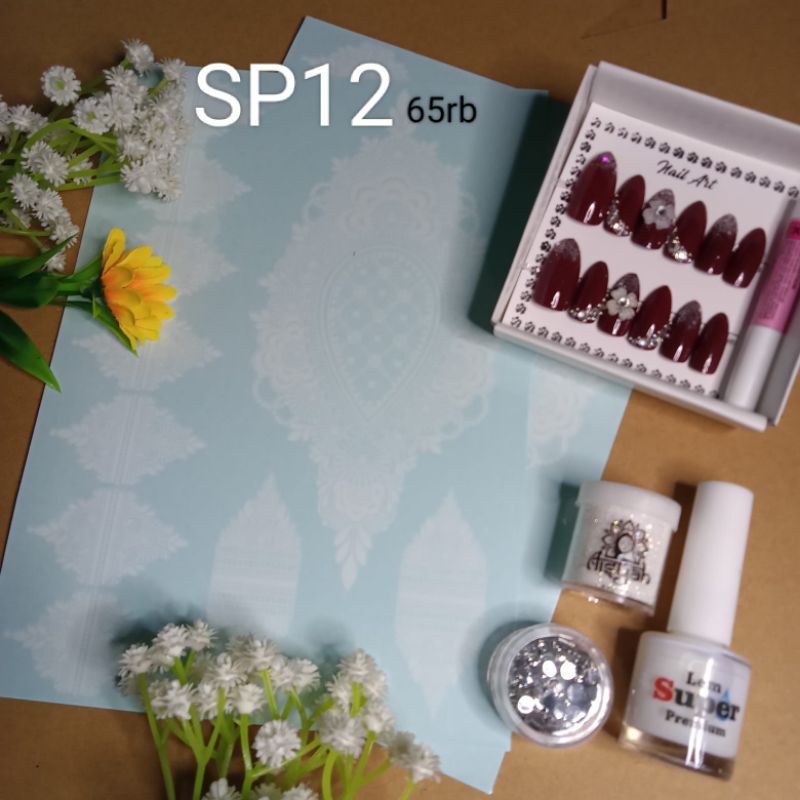 Paket Henna Putih Instan/Henna Putih Tempel