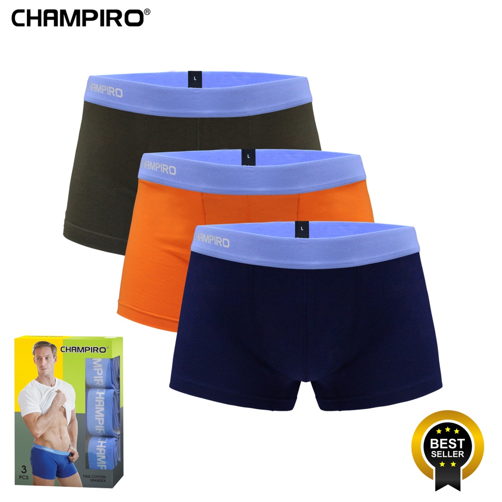 Jual Champiro | Celana Dalam Pria 3 Pcs Boxer Pria C0330C | Shopee ...