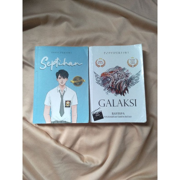 [preloved] novel second original GALAKSI & SEPTIHAN by Poppi Pertiwi