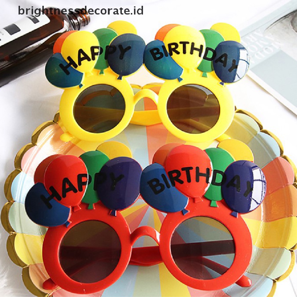 [Birth] Birthday Party Sunglasses Kacamata Happy Birthday Lucu [ID]