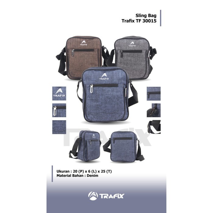 [KLIKTAS] Tas selempang pria kecil TRAFIX - TF 30015 - Sling Bag MINI