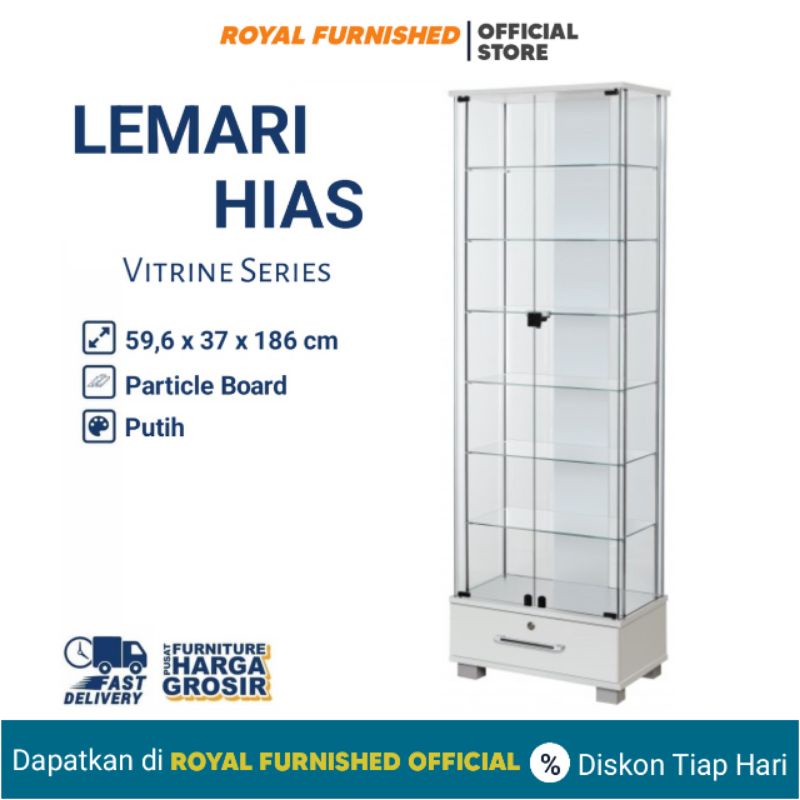 Lemari Hias Lemari Pajangan Lemari Kaca Lemari Lemari Display LH Series - Royal Furnished