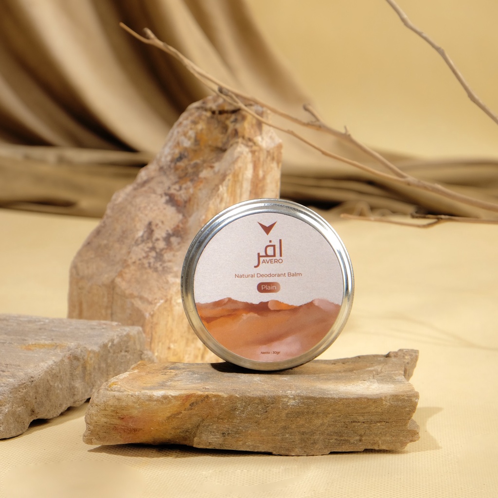 AVERO Paket Bundle 2 G - Solid Deodoran Ketiak Alami Tanpa Alkohol, Alumunium & Pengawet  & Penyegar Mulut-Plain